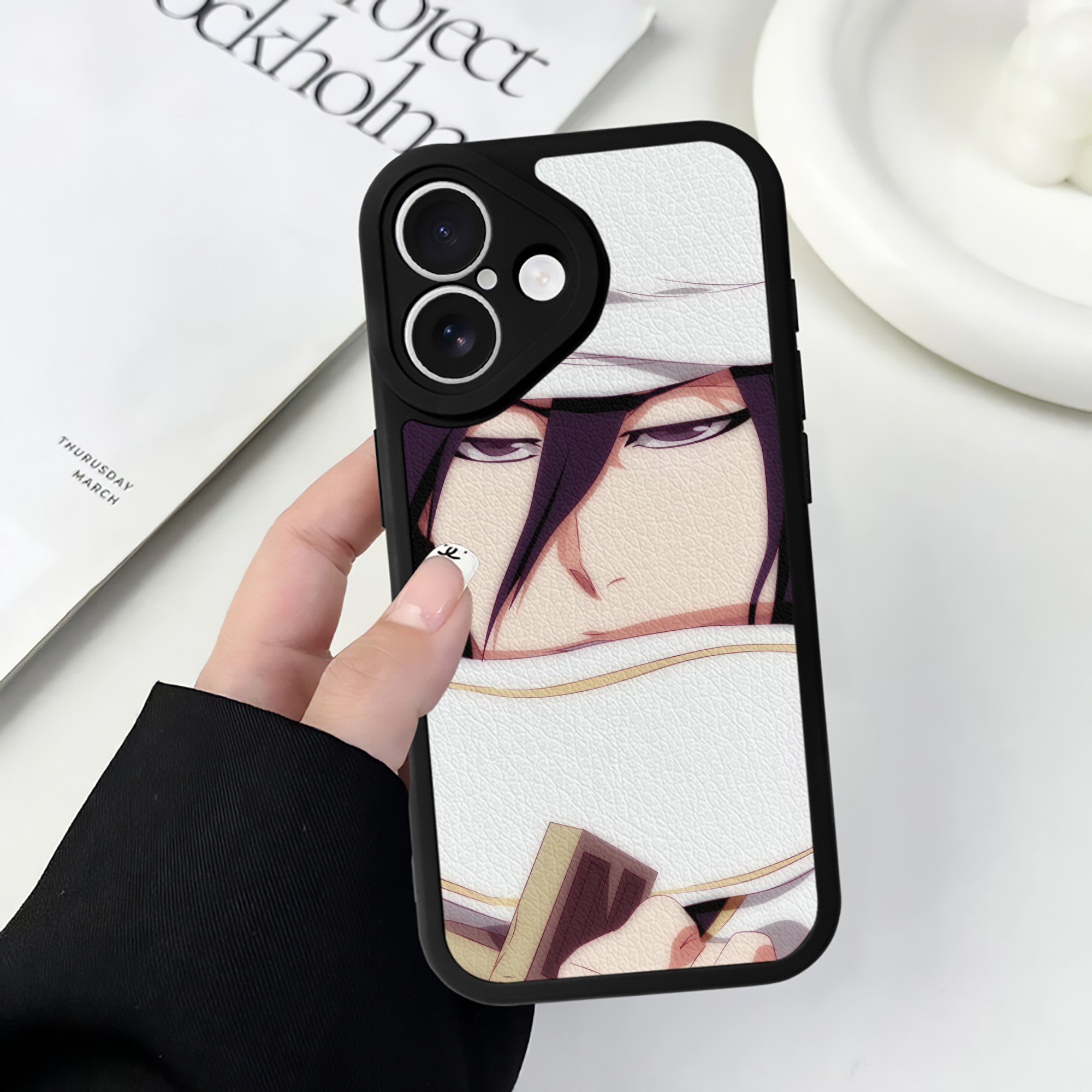 （画像用） ブリーチ BLEACH 【iPhone 16シリーズ対応】シリコンスマホケース（レザー調） 材質：シリコン
